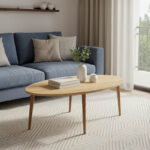 Τραπέζι σαλονιού Barton pakoworld sonoma-καφέ 90x45x40εκ-120-000135