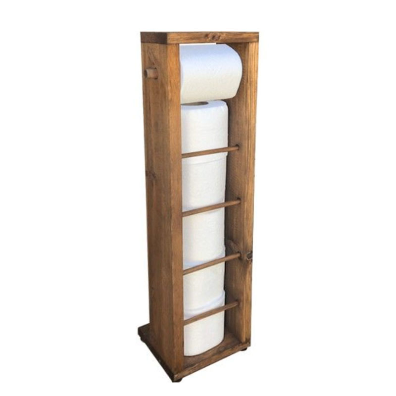 Επιδαπέδια χαρτοθήκη μπάνιου Laila pakoworld καρυδί 15x15x56εκ-120-000161 Επιδαπέδια χαρτοθήκη μπάνιου Laila pakoworld καρυδί 15x15x56εκ-120-000161