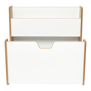 Ραφιέρα Crane pakoworld φυσικό-λευκό mdf 57x34x55εκ-120-000421