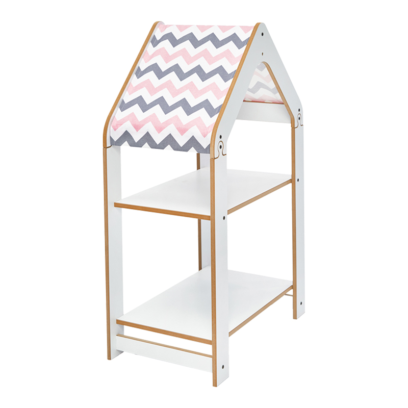 Ραφιέρα Montessori Zoilen pakoworld λευκό-ροζ mdf 50x30x80εκ-120-000427 Ραφιέρα Montessori Zoilen pakoworld λευκό-ροζ mdf 50x30x80εκ-120-000427