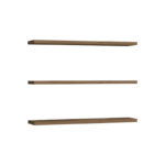 Ραφιέρα τοίχου Edna pakoworld μελαμίνη σε καρυδί απόχρωση 60x14.5x1.8εκ-120-000452