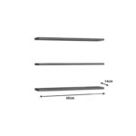 Ραφιέρα τοίχου Edna pakoworld μελαμίνη σε λευκή απόχρωση 60x14.5x1.8εκ-120-000455