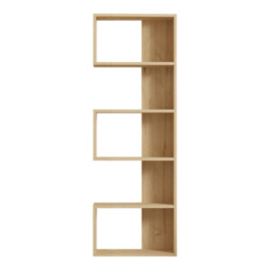 Βιβλιοθήκη Cascade pakoworld σε oak απόχρωση 51.8x22x150εκ-120-000522