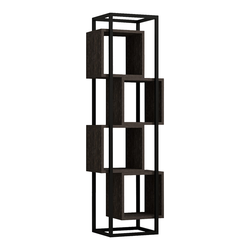 Βιβλιοθήκη Gridur pakoworld σε σκούρο καρυδί απόχρωση 44x29x140εκ-120-000523 Βιβλιοθήκη Gridur pakoworld σε σκούρο καρυδί απόχρωση 44x29x140εκ-120-000523