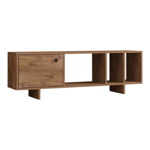 Έπιπλο τηλεόρασης Mueble pakoworld σε sonoma απόχρωση 140x29x45εκ-120-000540