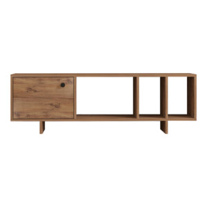 Έπιπλο τηλεόρασης Mueble pakoworld σε sonoma απόχρωση 140x29x45εκ-120-000540