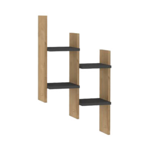 Ραφιέρα τοίχου Tabal pakoworld σε oak απόχρωση 49.4x14.5x85εκ-120-000554