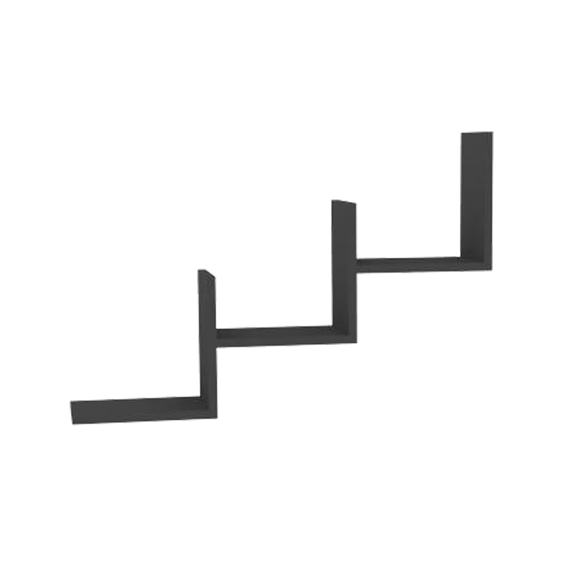 Ραφιέρα τοίχου Mauer pakoworld σε ανθρακί απόχρωση 90x19 Ραφιέρα τοίχου Mauer pakoworld σε ανθρακί απόχρωση 90x19