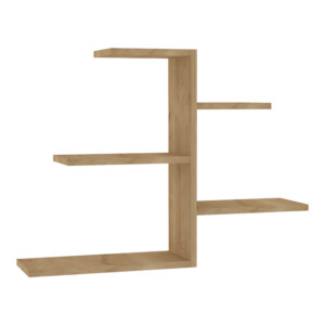 Ραφιέρα τοίχου Callum pakoworld σε oak απόχρωση 82.2x19