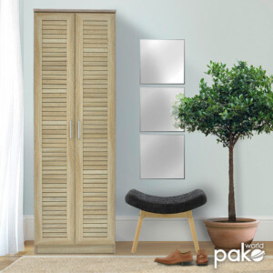 Παπουτσοθήκη-ντουλάπα SANTE pakoworld 21 ζεύγων χρώμα sonoma 60x37x183εκ-123-000005