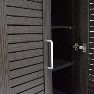 Παπουτσοθήκη-ντουλάπα SANTE pakoworld 21 ζεύγων χρώμα wenge 60x37x183εκ-123-000006