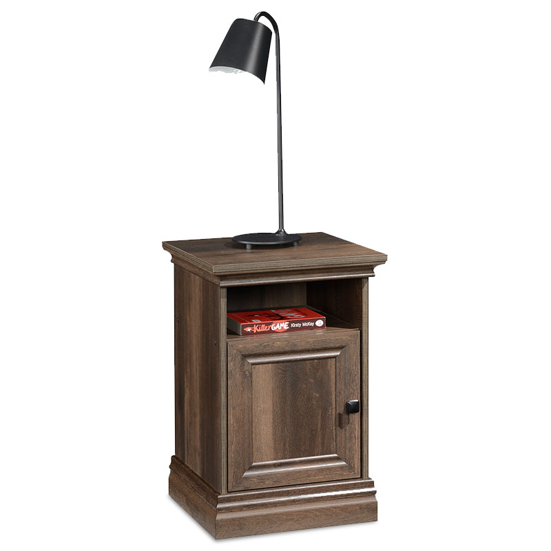 Κομοδίνο Mozart pakoworld χρώμα καρυδί 40x40x61εκ-123-000123 Κομοδίνο Mozart pakoworld χρώμα καρυδί 40x40x61εκ-123-000123