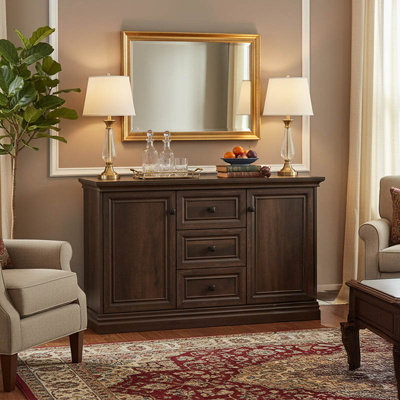 Μπουφές Mozart pakoworld χρώμα καρυδί 121x40x76 Μπουφές Mozart pakoworld χρώμα καρυδί 121x40x76