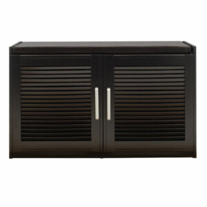 Παπουτσοθήκη-Σκαμπό Crispy pakoworld 9 ζεύγων χρώμα wenge με μαξιλάρι 94x34