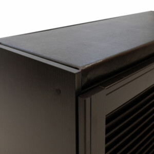 Παπουτσοθήκη-Σκαμπό Crispy pakoworld 9 ζεύγων χρώμα wenge με μαξιλάρι 94x34