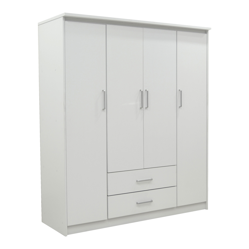 Ντουλάπα ρούχων τετράφυλλη Olympus pakoworld σε λευκή απόχρωση 159x57x183εκ-123-000214 Ντουλάπα ρούχων τετράφυλλη Olympus pakoworld σε λευκή απόχρωση 159x57x183εκ-123-000214