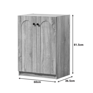 Παπουτσοθήκη-ντουλάπι Ambera pakoworld σε sonoma απόχρωση 60x36.5x81.5εκ-123-000263