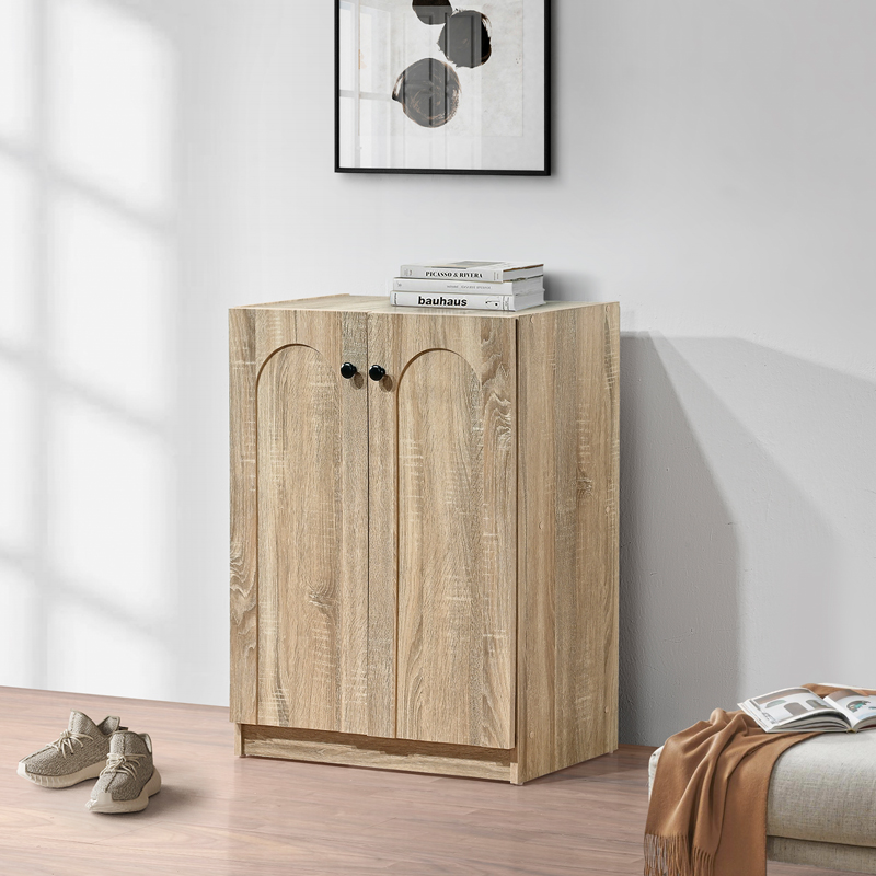 Παπουτσοθήκη-ντουλάπι Ambera pakoworld σε sonoma απόχρωση 60x36.5x81.5εκ-123-000263