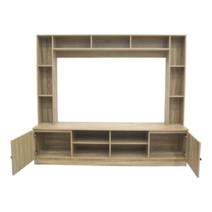 Σύνθετο σαλονιού Ambera pakoworld σε sonoma απόχρωση 200x40x171.5εκ-123-000264