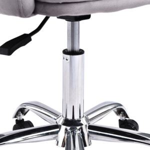 Καρέκλα γραφείου εργασίας Xever pakoworld βελούδο γκρι - Image 12