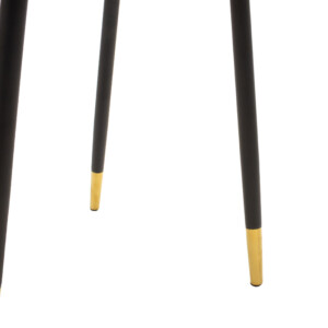 Καρέκλα Sila pakoworld βελούδο κεραμιδί-μαύρο χρυσό πόδι-127-000063