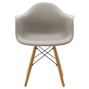 Πολυθρόνα Julita pakoworld PP γκρι-φυσικό πόδι-127-000124