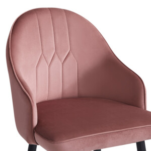 Σκαμπό μπαρ Velva pakoworld βελούδο σε σάπιο μήλο απόχρωση 46x45x113εκ-127-000185
