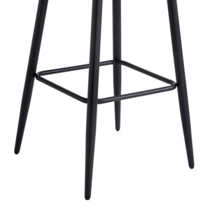 Σκαμπό μπαρ Velva pakoworld βελούδο σε σάπιο μήλο απόχρωση 46x45x113εκ-127-000185