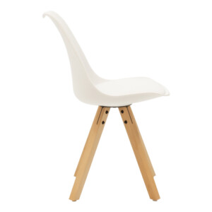 Τραπεζαρία Cuba-Caron pakoworld σετ 5τεμ sonoma-λευκό 120x80x75εκ-127-000192