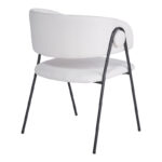 Πολυθρόνα Rachele I pakoworld μπεζ ύφασμα-πόδι μαύρο μέταλλο 52x65x79εκ-127-000196