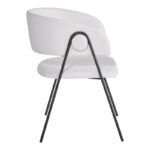 Πολυθρόνα Rachele I pakoworld μπεζ ύφασμα-πόδι μαύρο μέταλλο 52x65x79εκ-127-000196