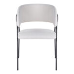 Πολυθρόνα Rachele I pakoworld μπεζ ύφασμα-πόδι μαύρο μέταλλο 52x65x79εκ-127-000196