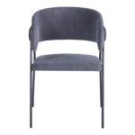 Πολυθρόνα Rachele I pakoworld ανθρακί ύφασμα-πόδι μαύρο μέταλλο 52x65x79εκ-127-000197