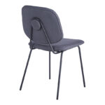 Καρέκλα Pietro I pakoworld ανθρακί ύφασμα-πόδι μαύρο μέταλλο 45x55x82.5εκ-127-000199