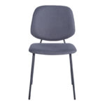 Καρέκλα Pietro I pakoworld ανθρακί ύφασμα-πόδι μαύρο μέταλλο 45x55x82.5εκ-127-000199