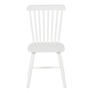 Καρέκλα Melia pakoworld rubberwood σε λευκή απόχρωση 45x51x87εκ-128-000040