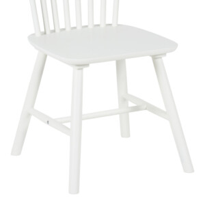 Καρέκλα Melia pakoworld rubberwood σε λευκή απόχρωση 45x51x87εκ-128-000040
