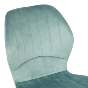 Καρέκλα Jelour pakoworld βελούδο σε φυστικί απόχρωση 46.5x60x84εκ-128-000054