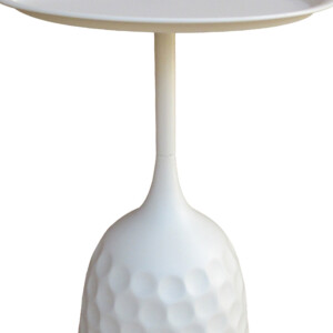 Βοηθητικό τραπέζι Waini pakoworld μέταλλο σε κρεμα απόχρωση Φ39x60εκ-128-000064