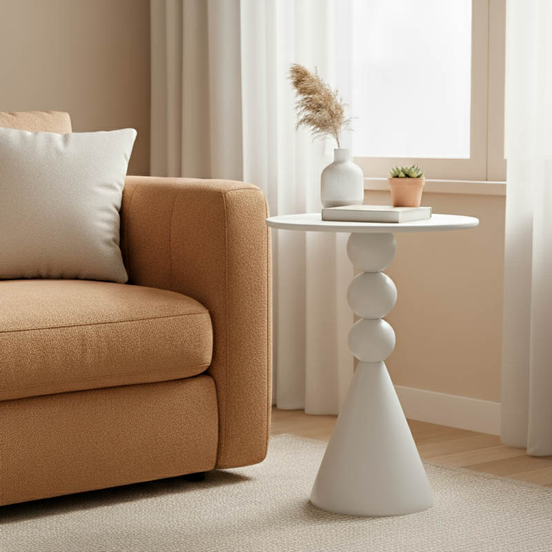 Βοηθητικό τραπέζι Bilane pakoworld μέταλλο σε κρεμ απόχρωση Φ39x55εκ-128-000069 Βοηθητικό τραπέζι Bilane pakoworld μέταλλο σε κρεμ απόχρωση Φ39x55εκ-128-000069