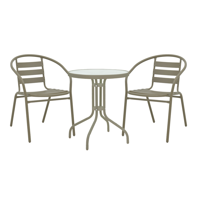 Τραπεζαρία Watson-Tade pakoworld σετ 3τεμ μέταλλο σαμπανιζέ-γυαλί Φ60x70εκ-130-000119 Τραπεζαρία Watson-Tade pakoworld σετ 3τεμ μέταλλο σαμπανιζέ-γυαλί Φ60x70εκ-130-000119