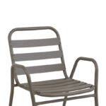 Τραπεζαρία Watson-Sussie pakoworld σετ 3τεμ μέταλλο σαμπανιζέ-γυαλί Φ60x70εκ-130-000120