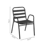 Τραπεζαρία Watson-Sussie pakoworld σετ 3τεμ μέταλλο σαμπανιζέ-γυαλί Φ60x70εκ-130-000120