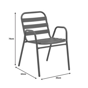 Τραπεζαρία Watson-Sussie pakoworld σετ 3τεμ μέταλλο καφέ-γυαλί Φ60x70εκ-130-000127