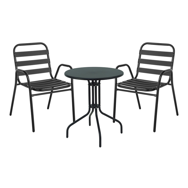 Τραπεζαρία Vergo-Sussie pakoworld 3τεμ μαύρο μέταλλο Φ60x70εκ-130-000139 Τραπεζαρία Vergo-Sussie pakoworld 3τεμ μαύρο μέταλλο Φ60x70εκ-130-000139