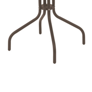 Τραπεζαρία Vergo-Obbi pakoworld 3τεμ καφέ μέταλλο Φ60x70εκ-130-000146