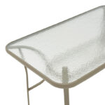 Τραπεζαρία Sussie-Ensure pakoworld 5τεμ μέταλλο-γυαλί σε σαμπανιζέ απόχρωση 140x80x70εκ-130-000159