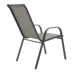 Τραπεζαρία Albero-Calan pakoworld 3τεμ μέταλλο σε ανθρακί απόχρωση Φ60x70εκ-130-000186