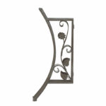 Τραπεζαρία Abriel pakoworld σετ 3τεμ μέταλλο ανθρακί antique - Image 14