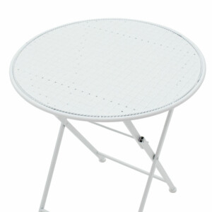 Τραπεζαρία Walen pakoworld σετ 3τεμ μέταλλο λευκό - Image 12